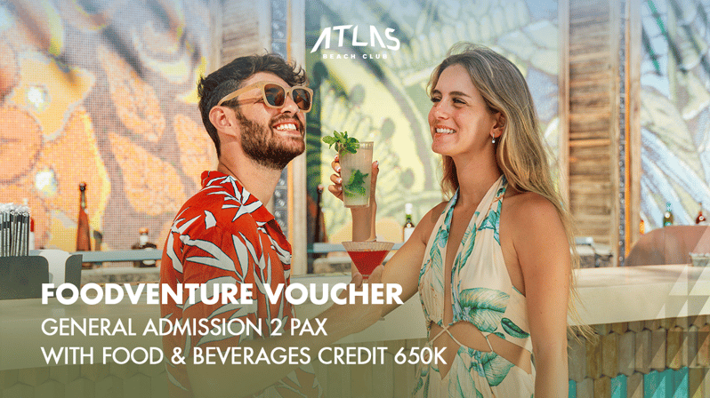 Atlas Beach Club Bali: Day Pass With F&B Credit - Key Points