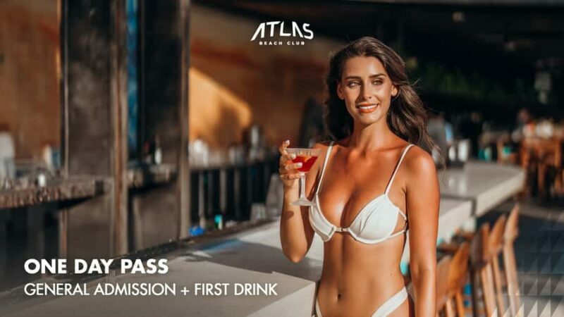 Atlas Beach Club Bali: One Day Pass / F&B Credit Voucher - Key Points