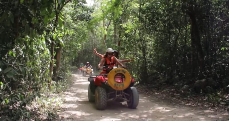 ATV 2x1: Shared Atv, Cenote, Zipline & Lunch From Cancun - Key Points