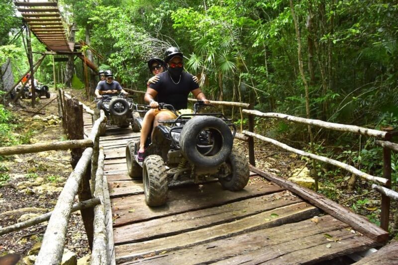 ATV 2x1: Shared Atv, Cenote, Zipline & Lunch From Cancun - Inclusions and Fees
