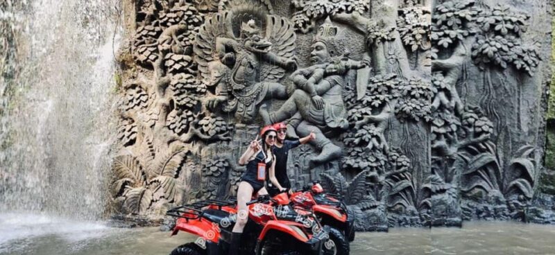 Atv Adventure Through Balinese Cliff Carvings & Waterfall - Picturesque Rice Fields and Rivers