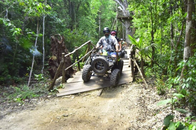 ATV Couple'S Day: Atv, Cenote and Zipline Promo From Cancun - Pickup and Return