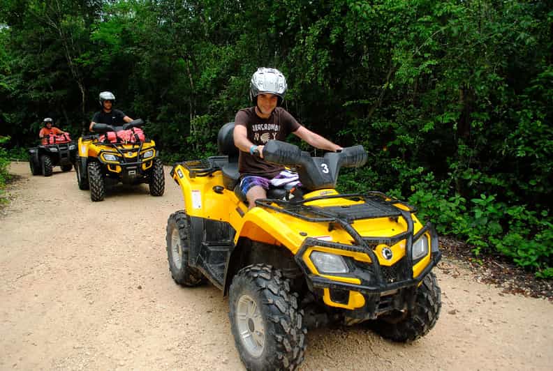 Atv Drive Single Ziplines and Cenote Swim - Experience Highlights