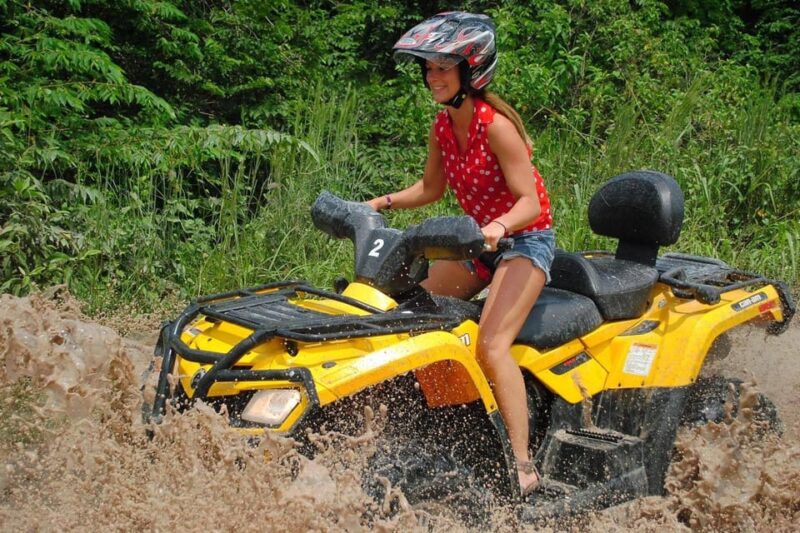 Atv Drive Single Ziplines and Cenote Swim - Activity Description