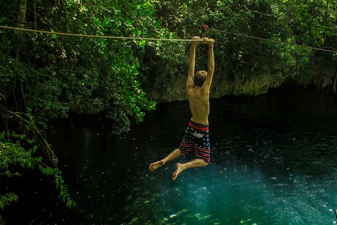 Atv, Ziplines & Cenote With Transportation & ATV Insurance - Cenote Swim