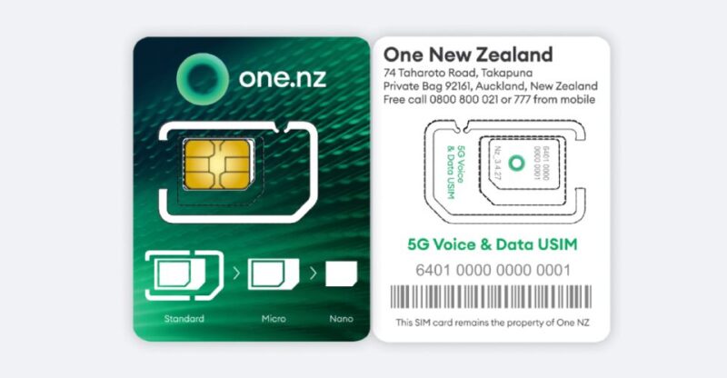 Auckland Airport: 5G/4G/3G Travel SIM Card for New Zealand - Included Countries