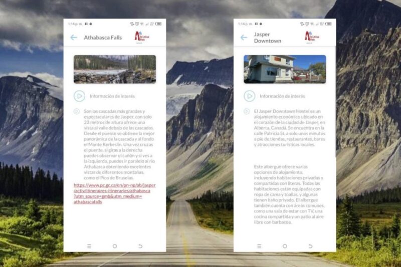 Audioguide for Western Canada Road Routes (Rocky Mountains) - Points of Interest
