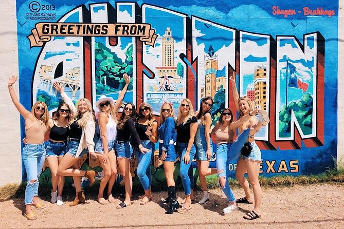 Austin Murals & Mimosas Roofless Party Bus Tour and Photoshoot - Key Points
