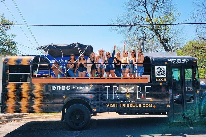 Austin Murals & Mimosas Roofless Party Bus Tour and Photoshoot - Roofless Party Bus