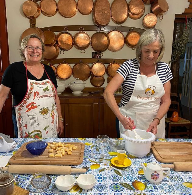 Authentic Farm Cooking Class Overlooking Sorrento - Highlights