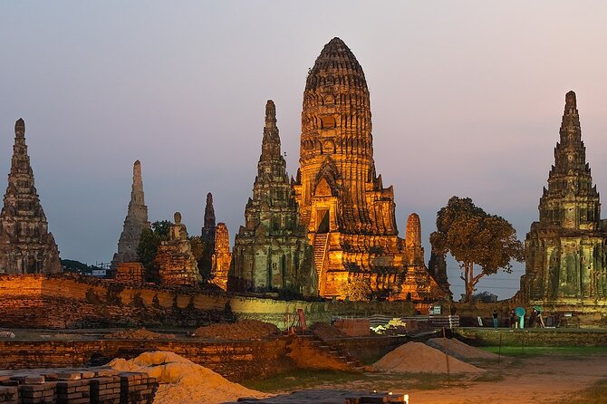 Ayutthaya 4 Hr Private Tour Sunset Boat Ride With Famous Temples - Sunset Boat Ride