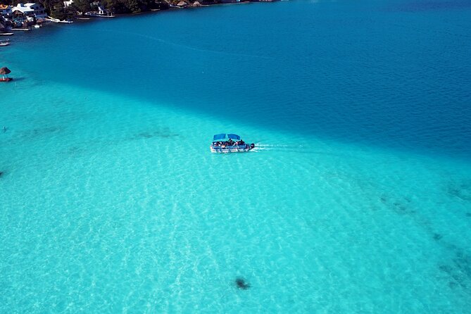BACALAR Lagoon BOAT TOUR From Costa Maya With Lunch - Swimming in the Lagoon