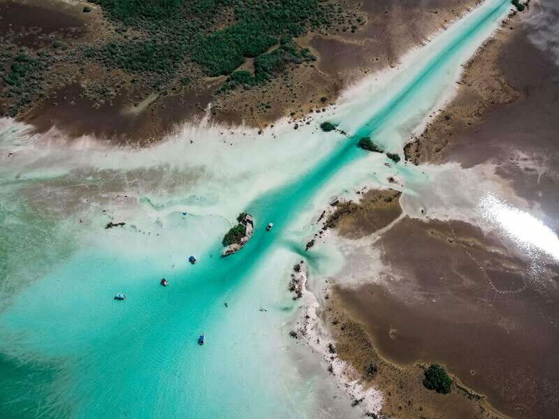 Bacalar: Lake of Seven Colors Pontoon Tour with Fruit - Key Points