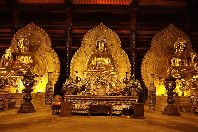 Bai Dinh Trang an Day Trip With Buffet Lunch,Boat Trip and Electric Car 2 Ways - Bai Dinh Pagoda Visit