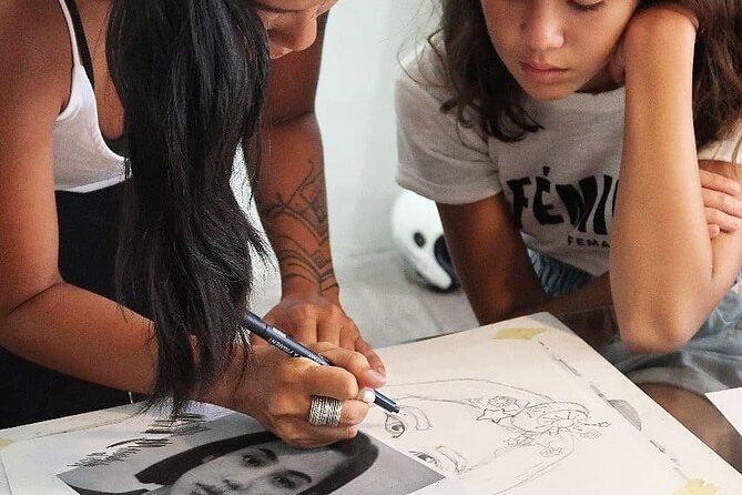 Bali Art Class for Kids - Painting and Drawing - Meeting and End Point