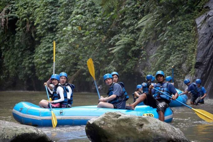 Bali: Best White Water Rafting With Lunch & Private Transfer - Scenic Valley and Waterfalls