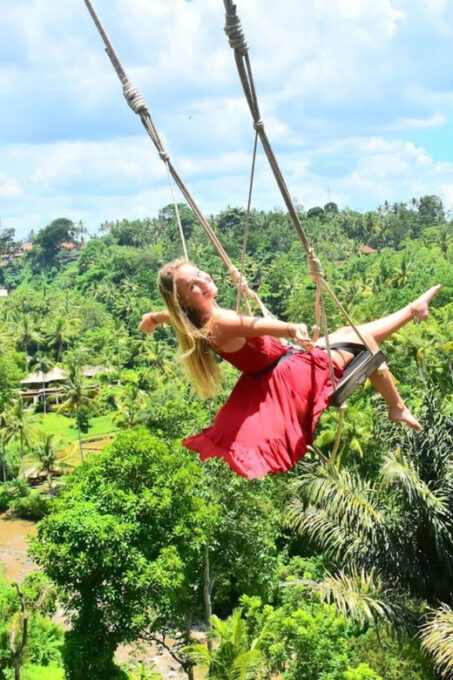 Bali: Kintamani Highlight. Hot Spring, Waterfall and Swing. - Tukad Cepung Waterfall and Bali Swing