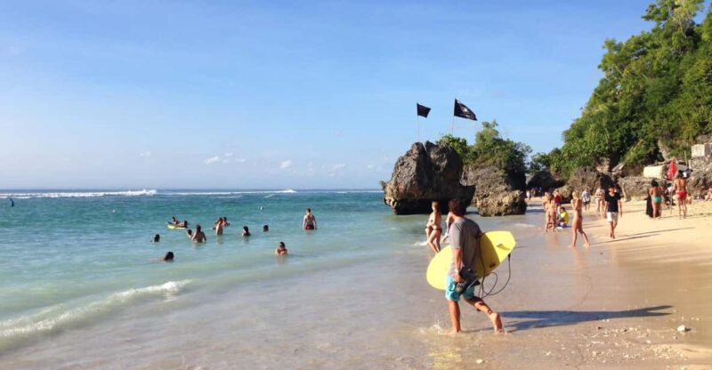 Bali: Melasti Kecak Dance, Padang Beach & Jimbaran Bay Tour - Padang Padang Beach