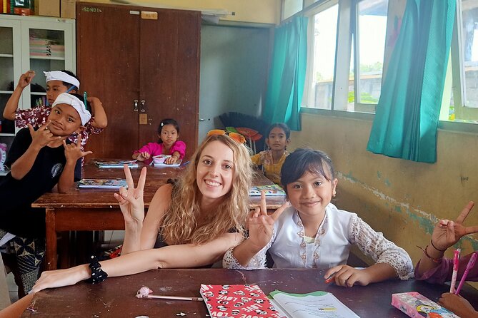 Bali Penglipuran Village, School Visit, Waterfall and Temple Tour - School Visit