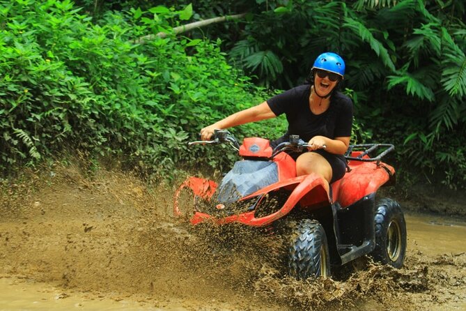 Bali Quad Bike ATV Passing Through Waterfall, Cave & Rice Fields - Navigating the Terrain