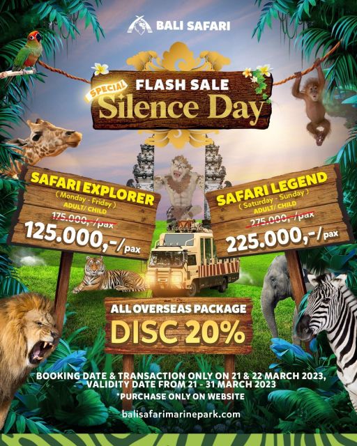 Bali Safari & Marine Park Round-Trip Night Transfer Only - Important Considerations