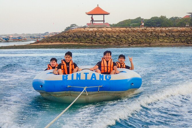 Bali Watersport Package: Parasailing Adventure, Jet Ski, Banana and Donut Boat - Parasailing: Aerial Views of Bali