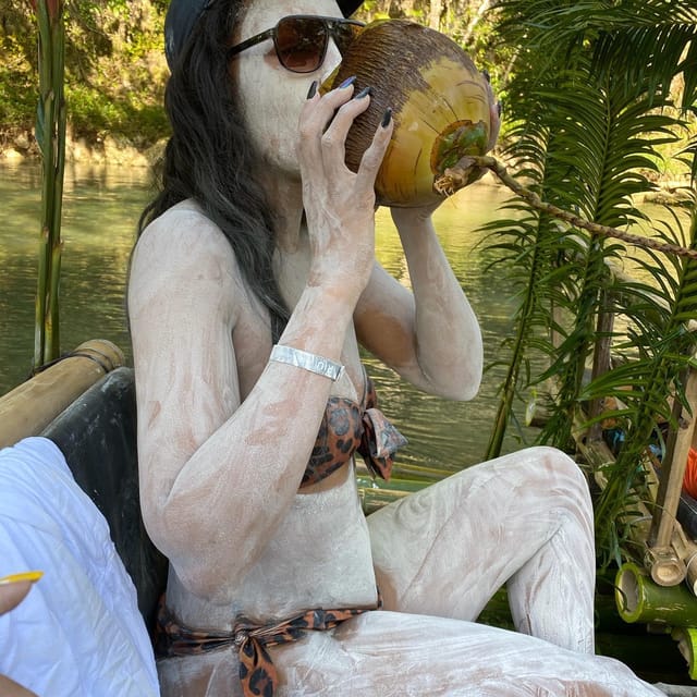 Bamboo Rafting, Limestone Leg Massage, Parasailing & Jet Ski - Reggae-themed Rafting Experience
