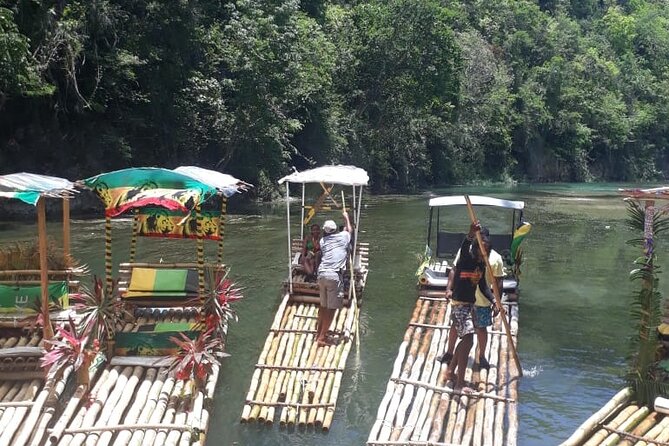 Bamboo River Rafting on Rio Nuevo River in Ocho Rios Jamaica - Guided Bamboo Raft Journey