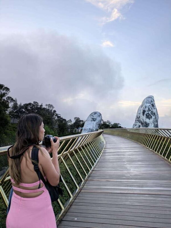 Bana Hills- Golden Hands Bridge by Night - Dining in the Enchanting French Village
