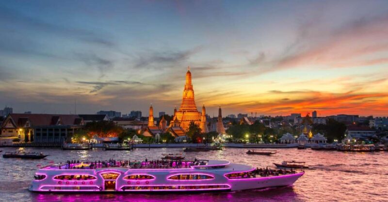 Bangkok: Chao Phraya River Luxury Dinner Cruise and Transfer - Itinerary and Experience