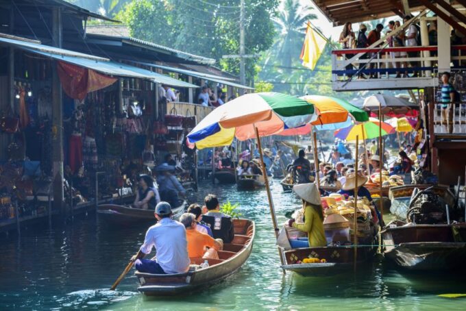 Bangkok: Damnoen Saduak, Train Market & Mahanakhon Day Trip - Frequently Asked Questions