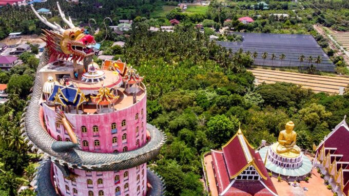 Bangkok: Dragon Temple, Roots Temple and Amphawa - Amphawa Floating Market