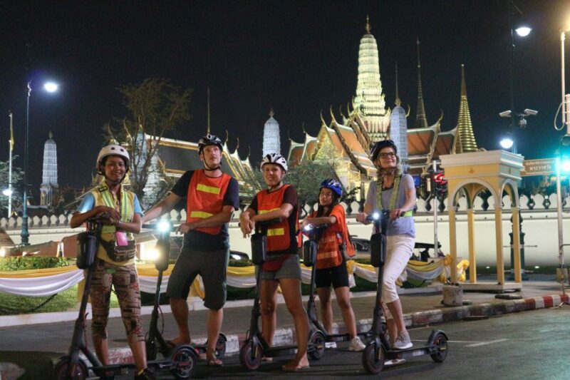 Bangkok: E-Scooter Night Tour With Local Street Food - Highlights and Itinerary