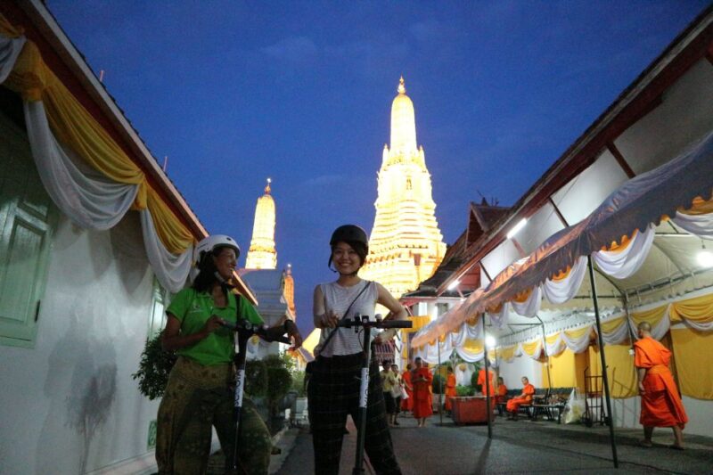 Bangkok: E-Scooter Night Tour With Local Street Food - Safety and Training