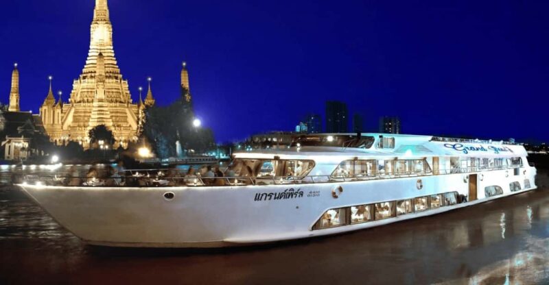 Bangkok: Grand Pearl Dinner Cruise With Hotel Transfer - Key Points