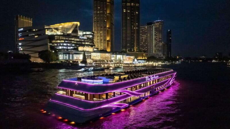 Bangkok: Opulence Luxury Dinner Cruise With Hotel Transfer - Dining Experience