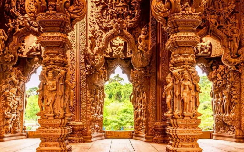 Bangkok: Pattaya Truth Sanctuary Guided Tour & Coral Island - Key Points
