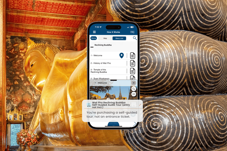 Bangkok: Reclining Buddha (Wat Pho) Self-Guided Audio Tour - Key Points