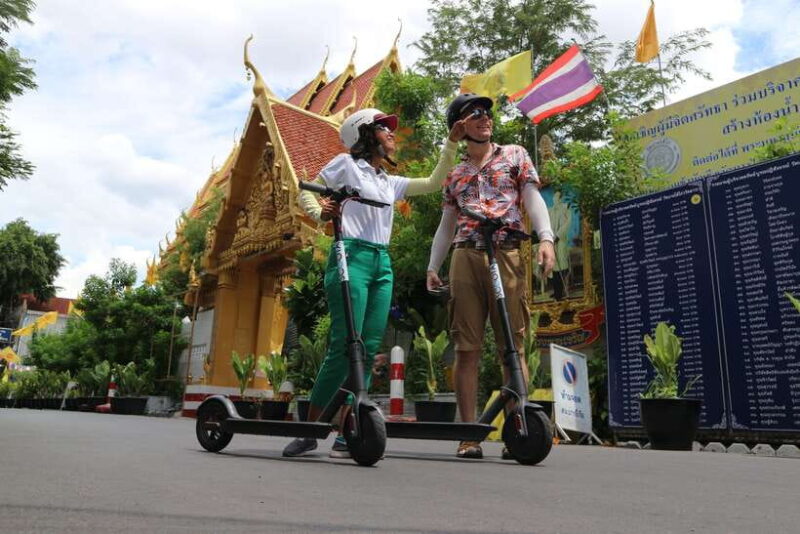 Bangkok: Riverside E-Scooter Adventure With Streetfood Snack - Key Points