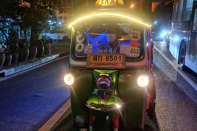 Bangkok Tuk Tuk Food Tour By Night - Neighborhood Exploration and Riverside at Night