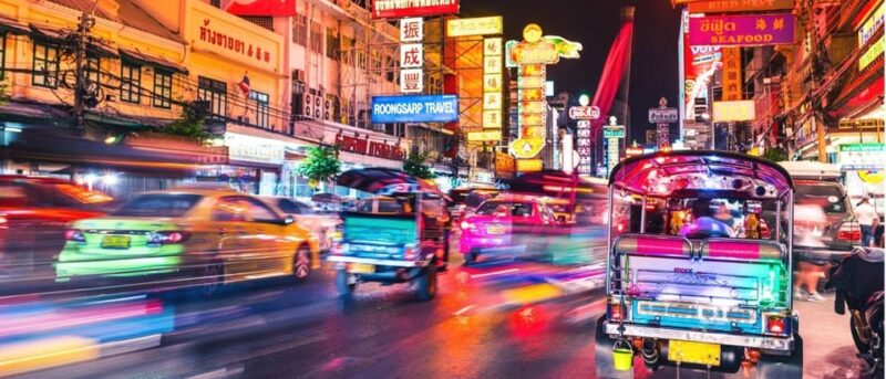 Bangkok: Tuk Tuk Tour by Night Free Dinner at Local Bar - Exploring Night Markets