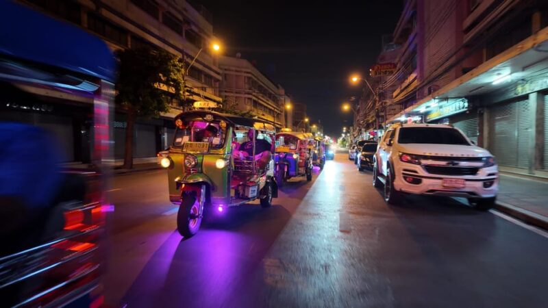 Bangkok: TUK Tuk Tour Night Life Private With Hotel Pick up - Thai Street Food Tasting