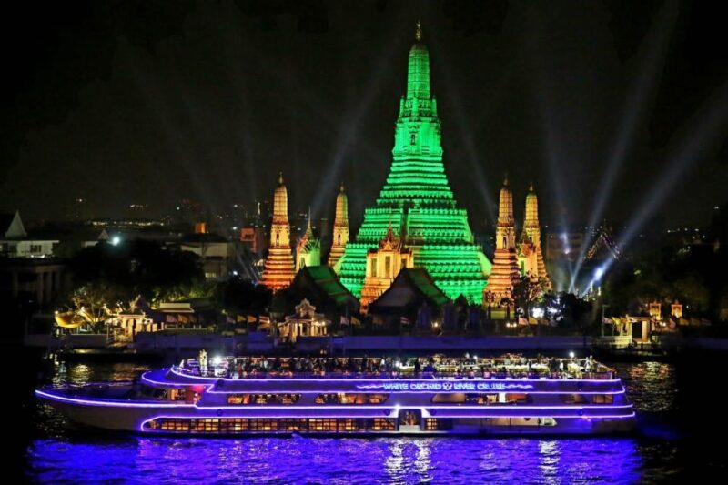 Bangkok: White Orchid Chao Phraya Dinner Cruise - Cruise Route and Highlights