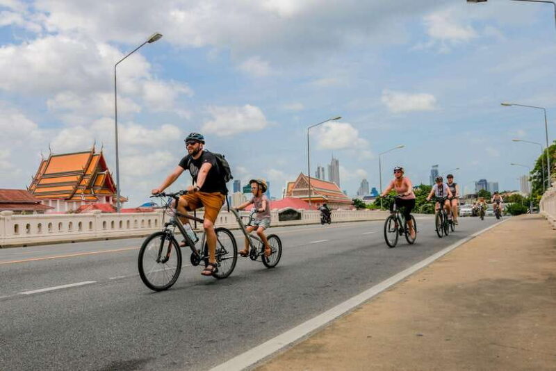 Bangkok'S Past With Local Taste Tour by Bike & Boat - Itinerary Highlights