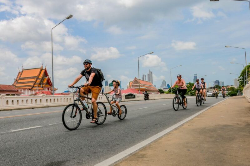 Bangkok'S Past With Local Taste Tour by Bike & Boat - Key Points