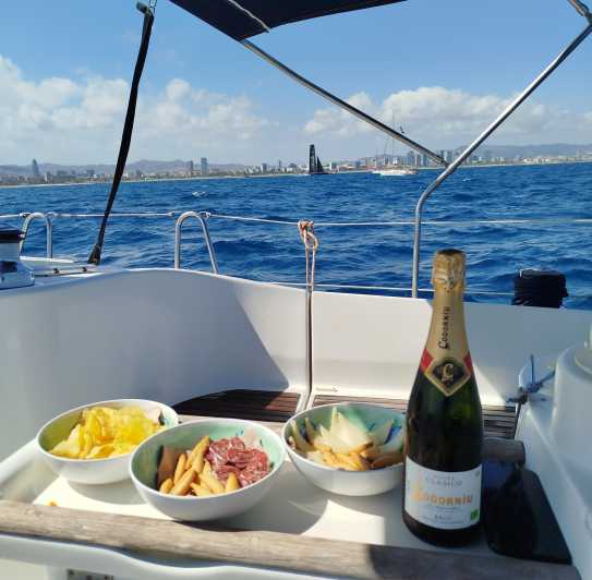 Barcelona Badalona : Sailboat Tour, Snacks, Drinks, Swimming - Key Points