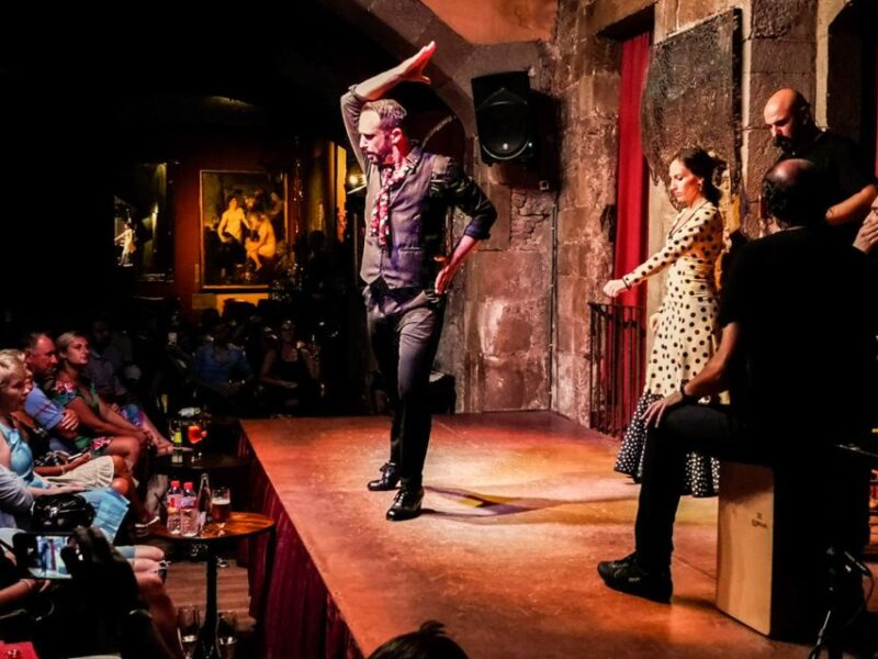 Barcelona: City Tour & Flamenco Show With Wine & Tapas - Walking Through the Gothic Quarter