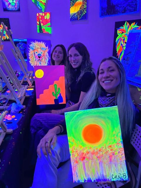 Barcelona: Fluorescent Paint and Wine Workshop - Recap