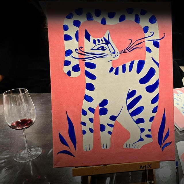 Barcelona: Fluorescent Painting Workshop With Wine and Creativity - Key Points