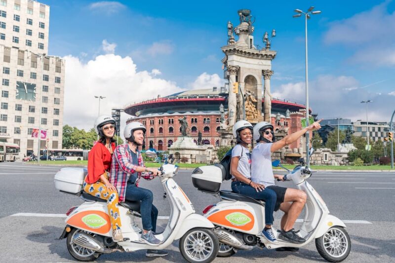 Barcelona Guided Tour by Vespa & Jamón Premium Tasting - Booking Information
